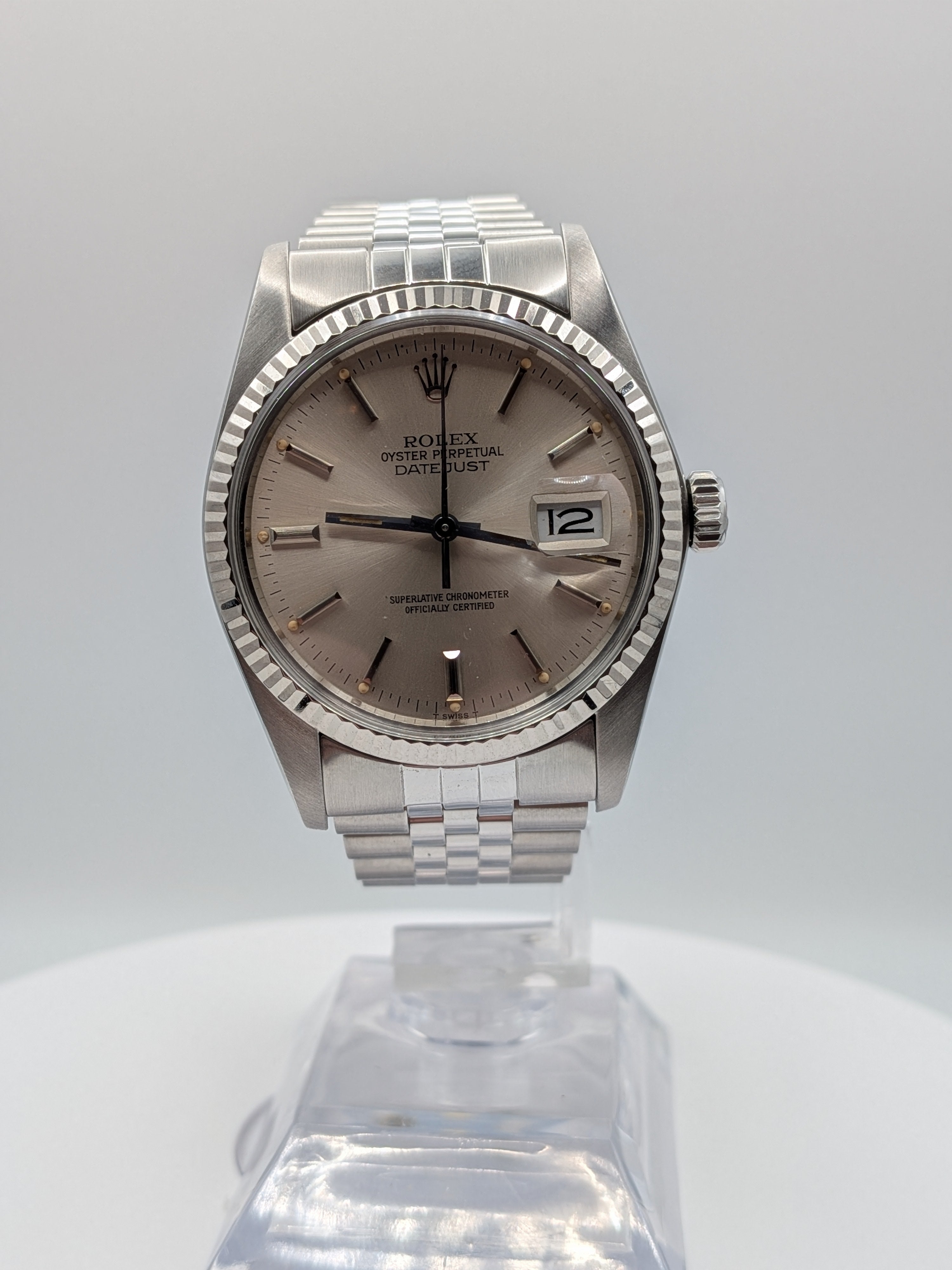 Rolex Datejust 36 Silver Doorstop Dial