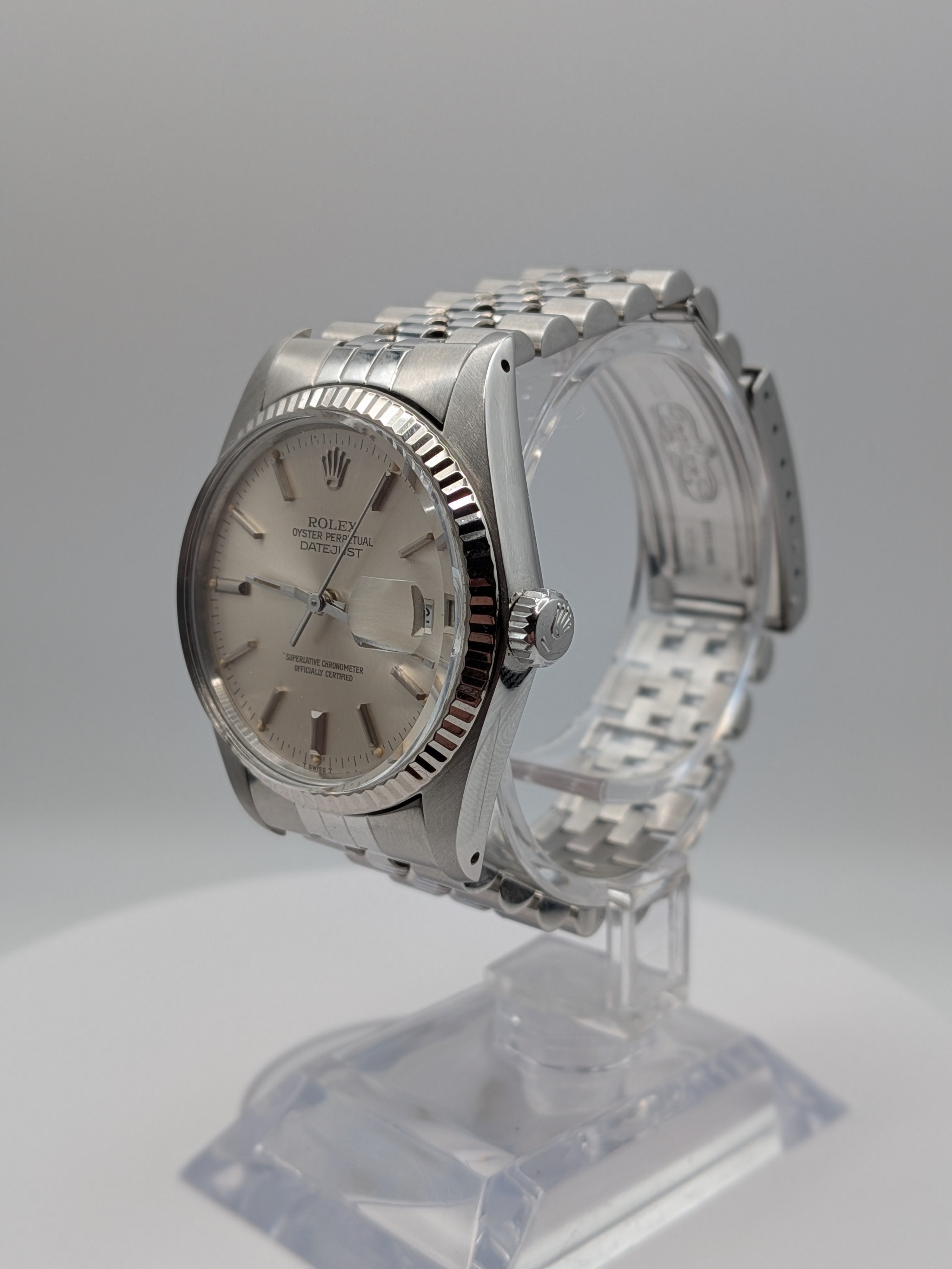 Rolex Datejust 36 Silver Doorstop Dial