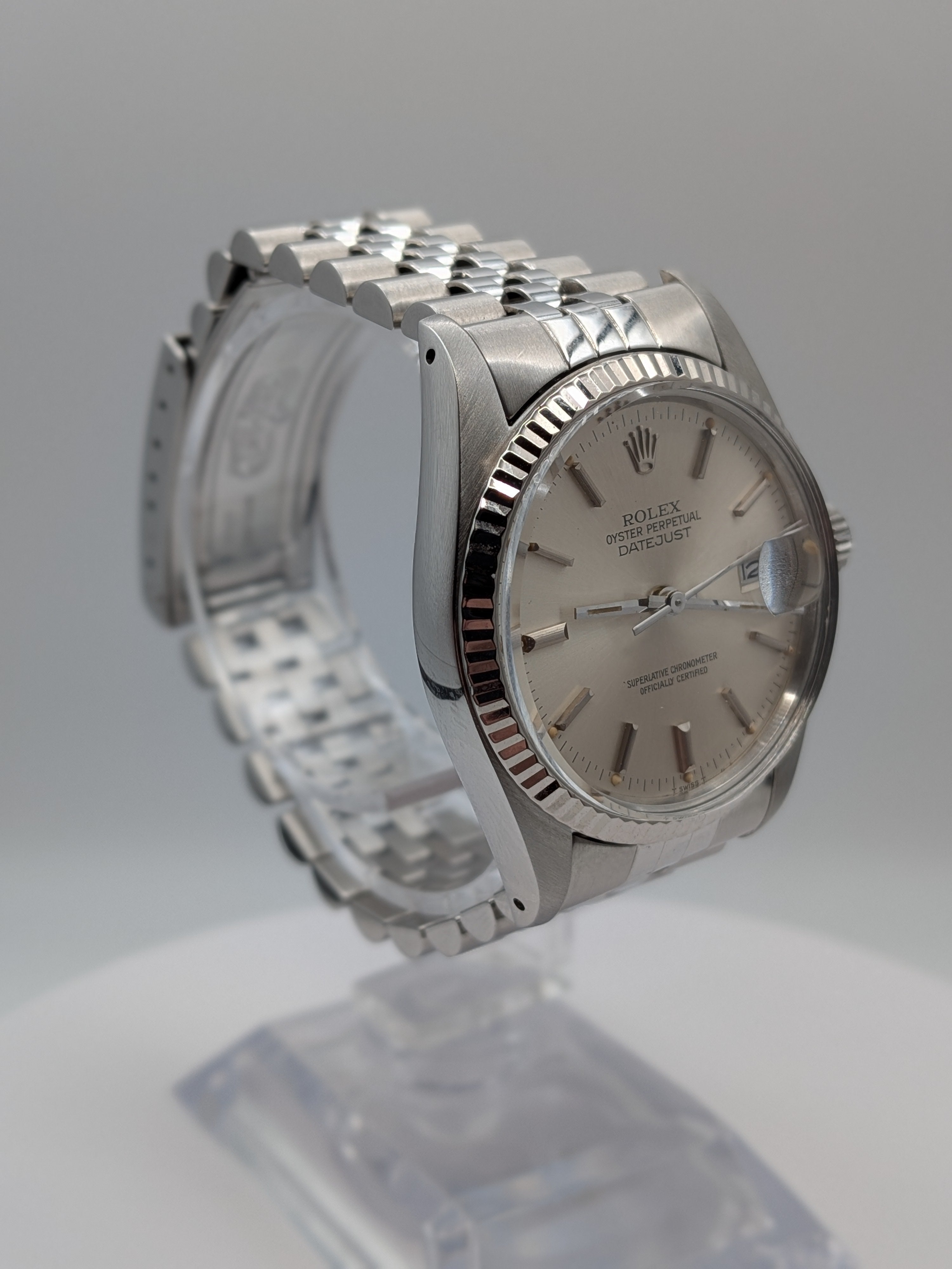 Rolex Datejust 36 Silver Doorstop Dial