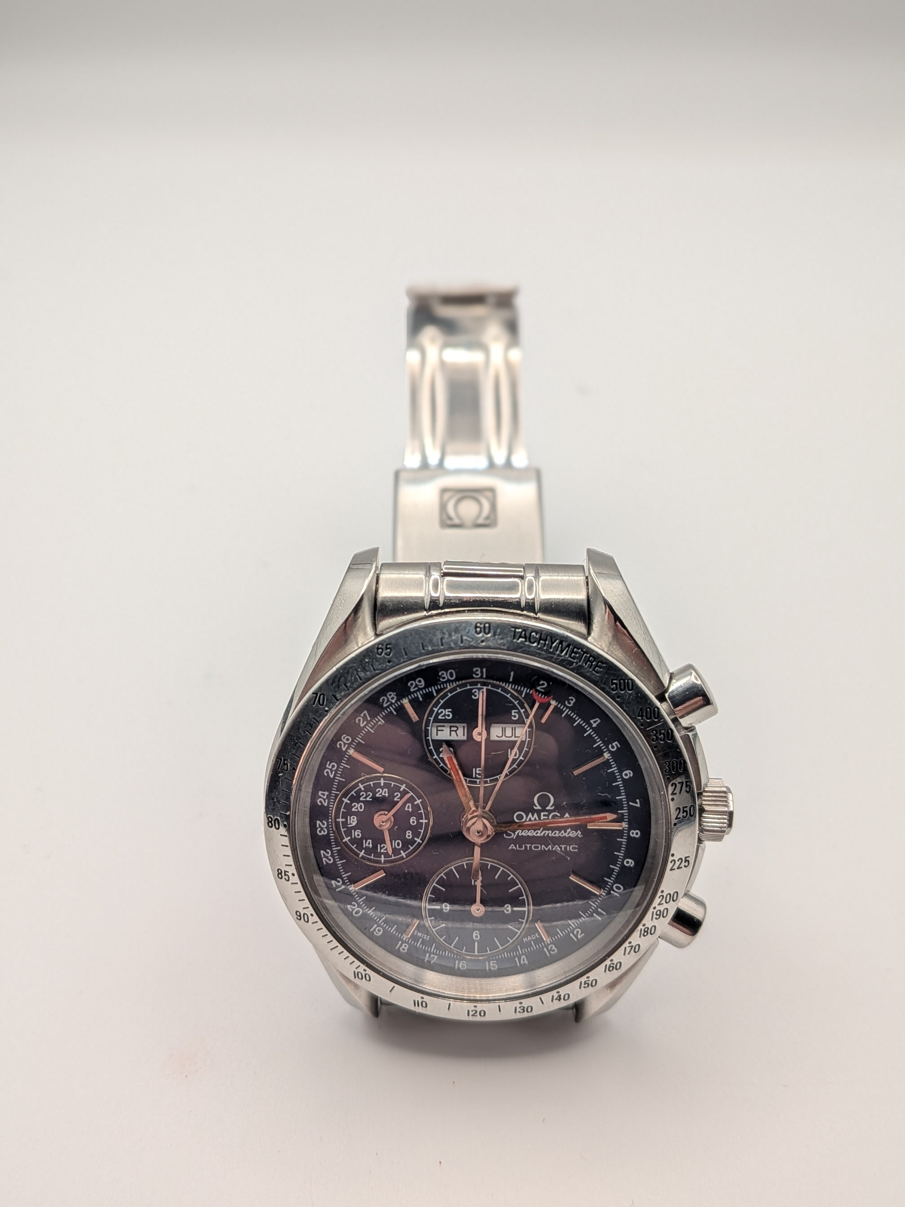 Omega Speedmaster Triple Date Blue Dial