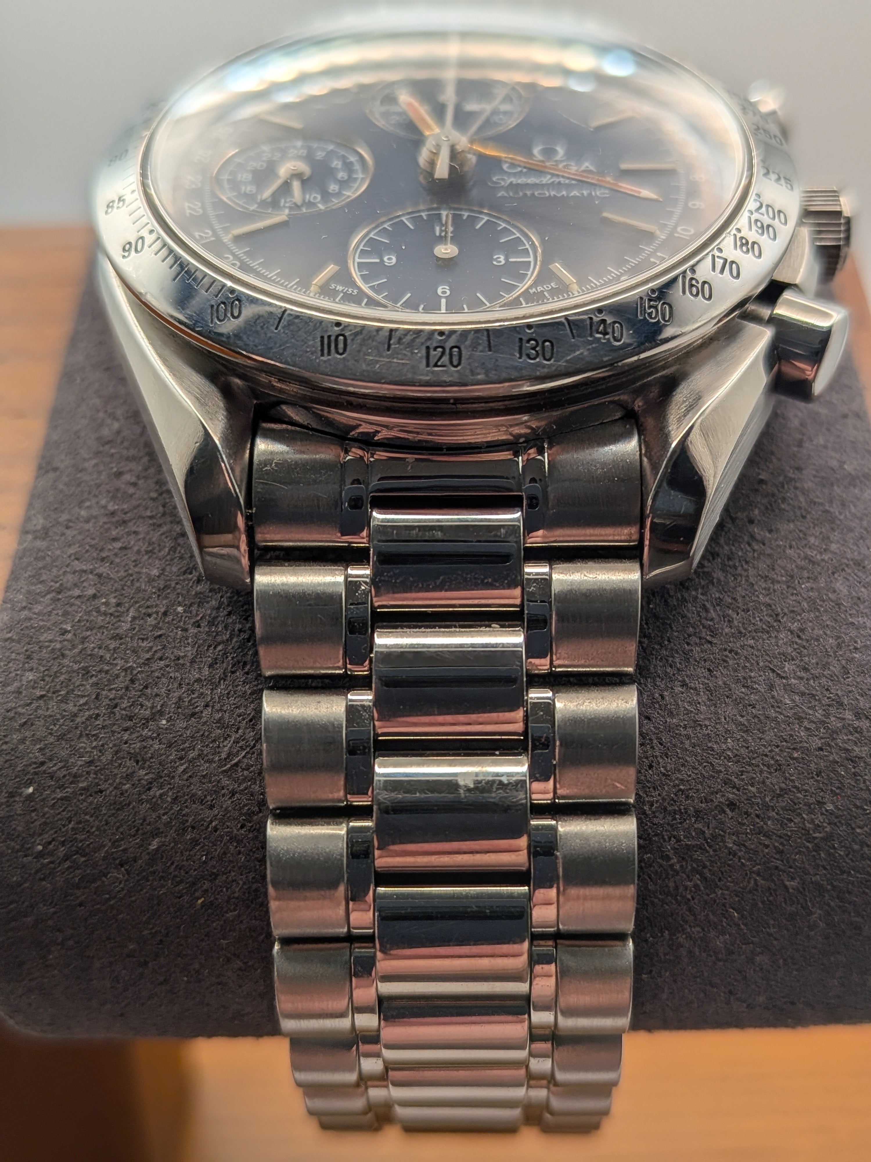 Omega Speedmaster Triple Date Blue Dial