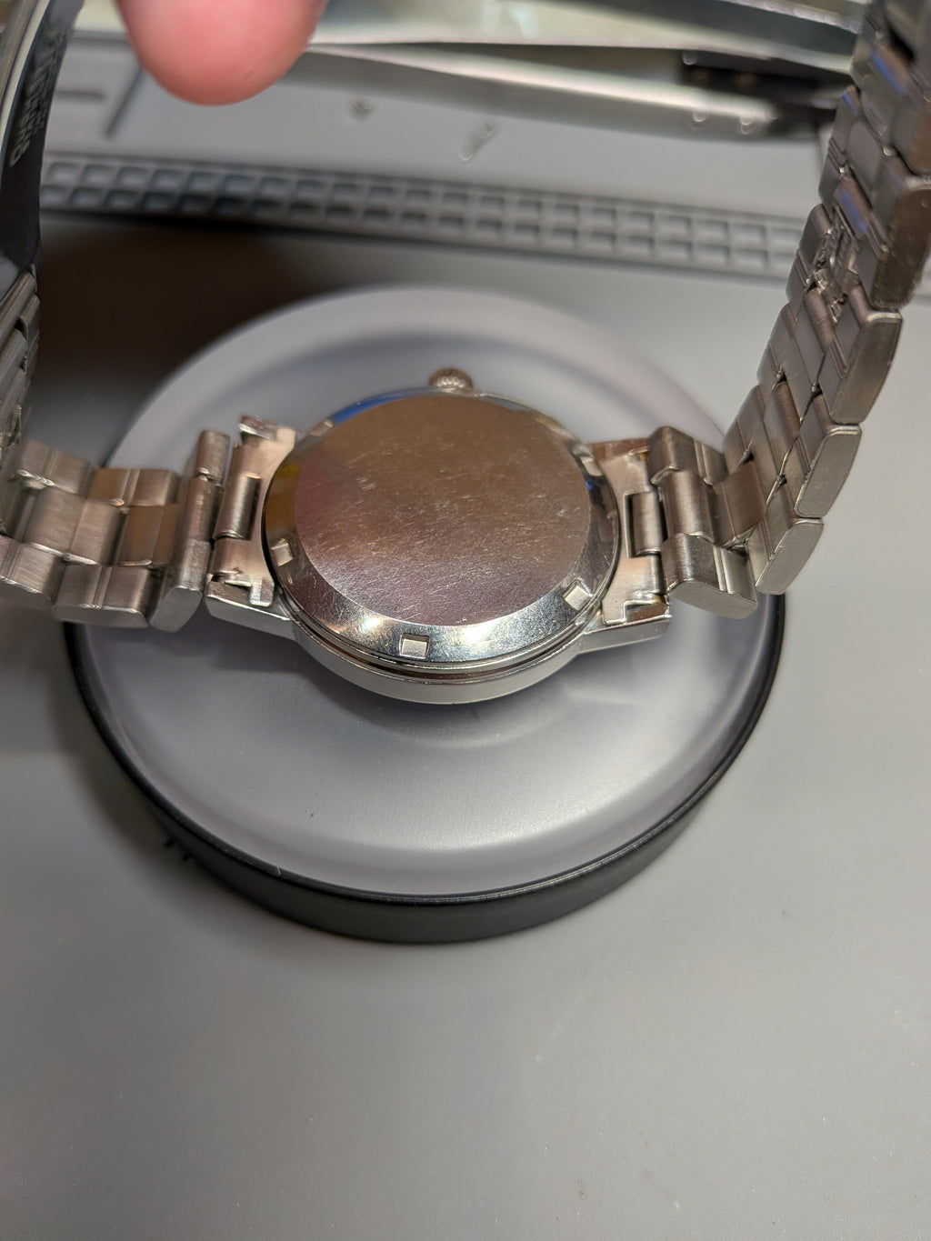 Omega Geneve Blue dial, steel