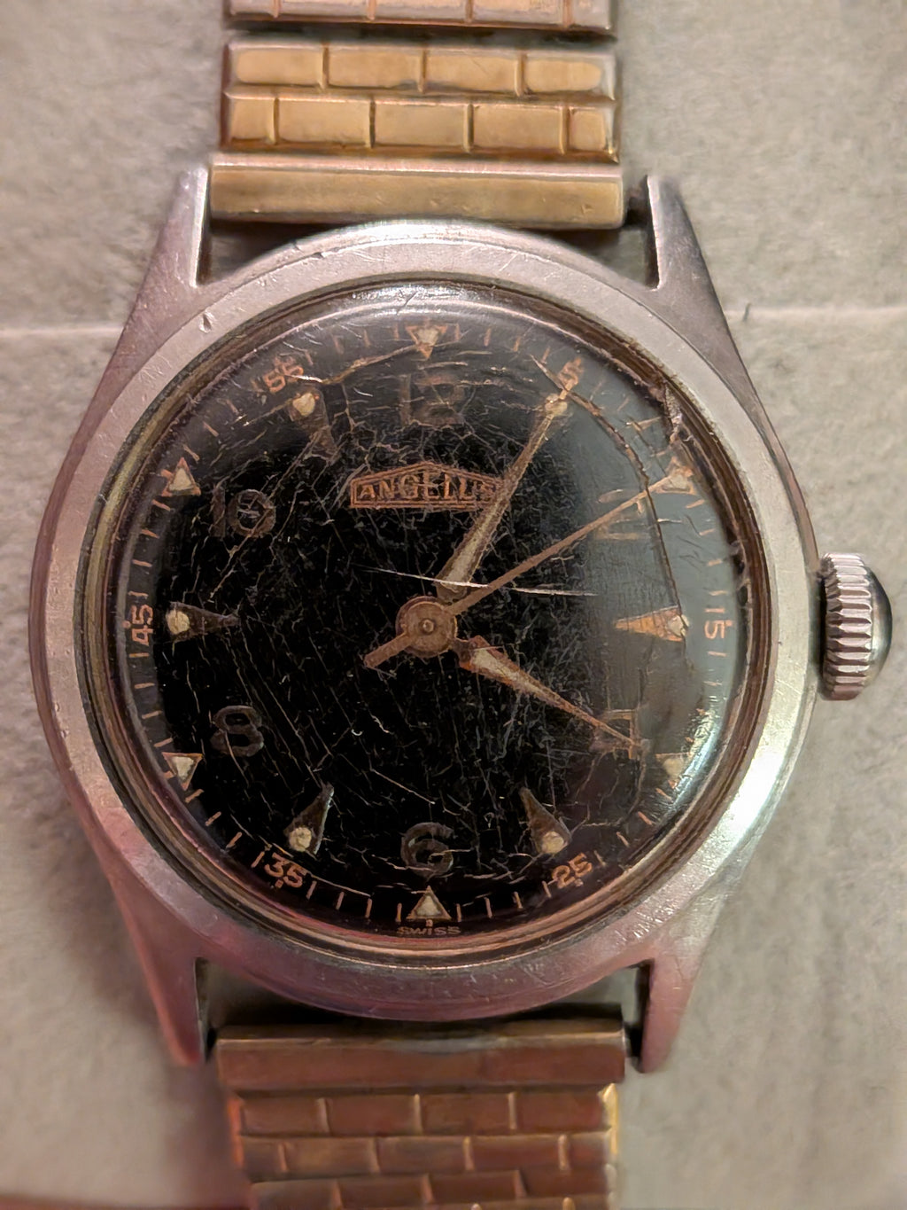 Angelus black dial