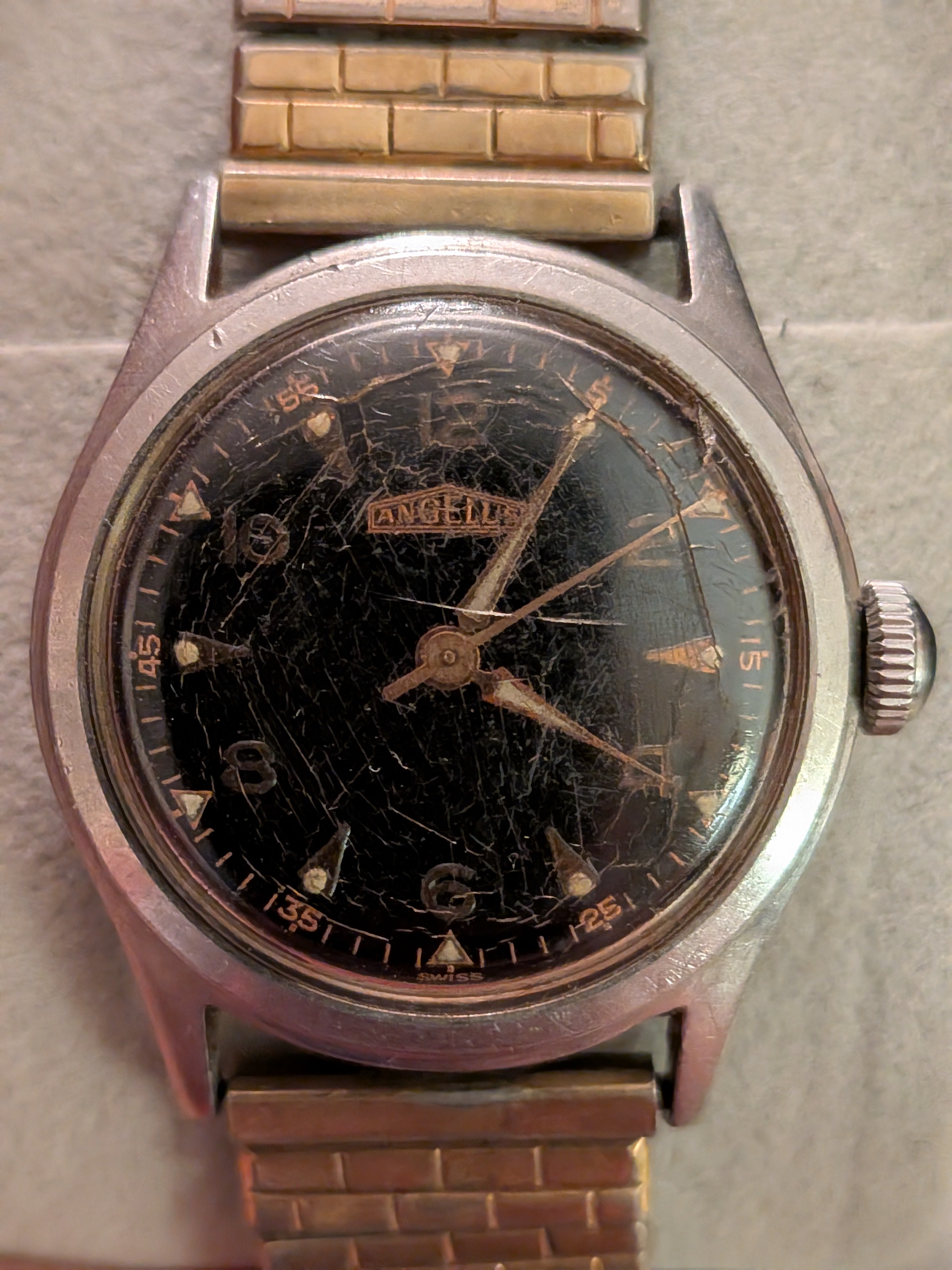 Angelus black dial
