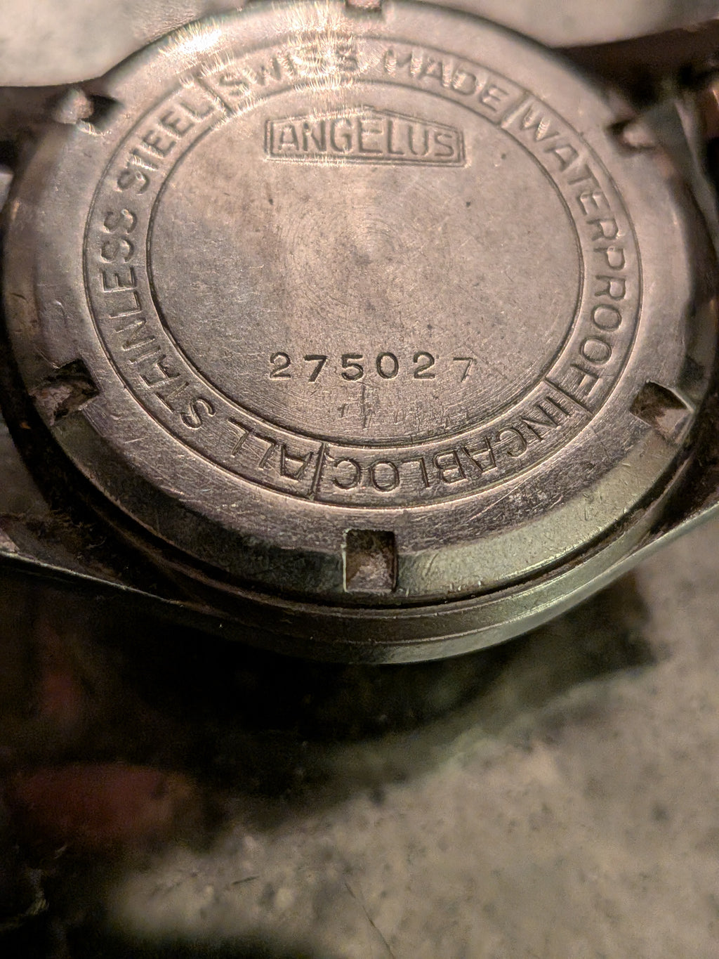 Angelus black dial