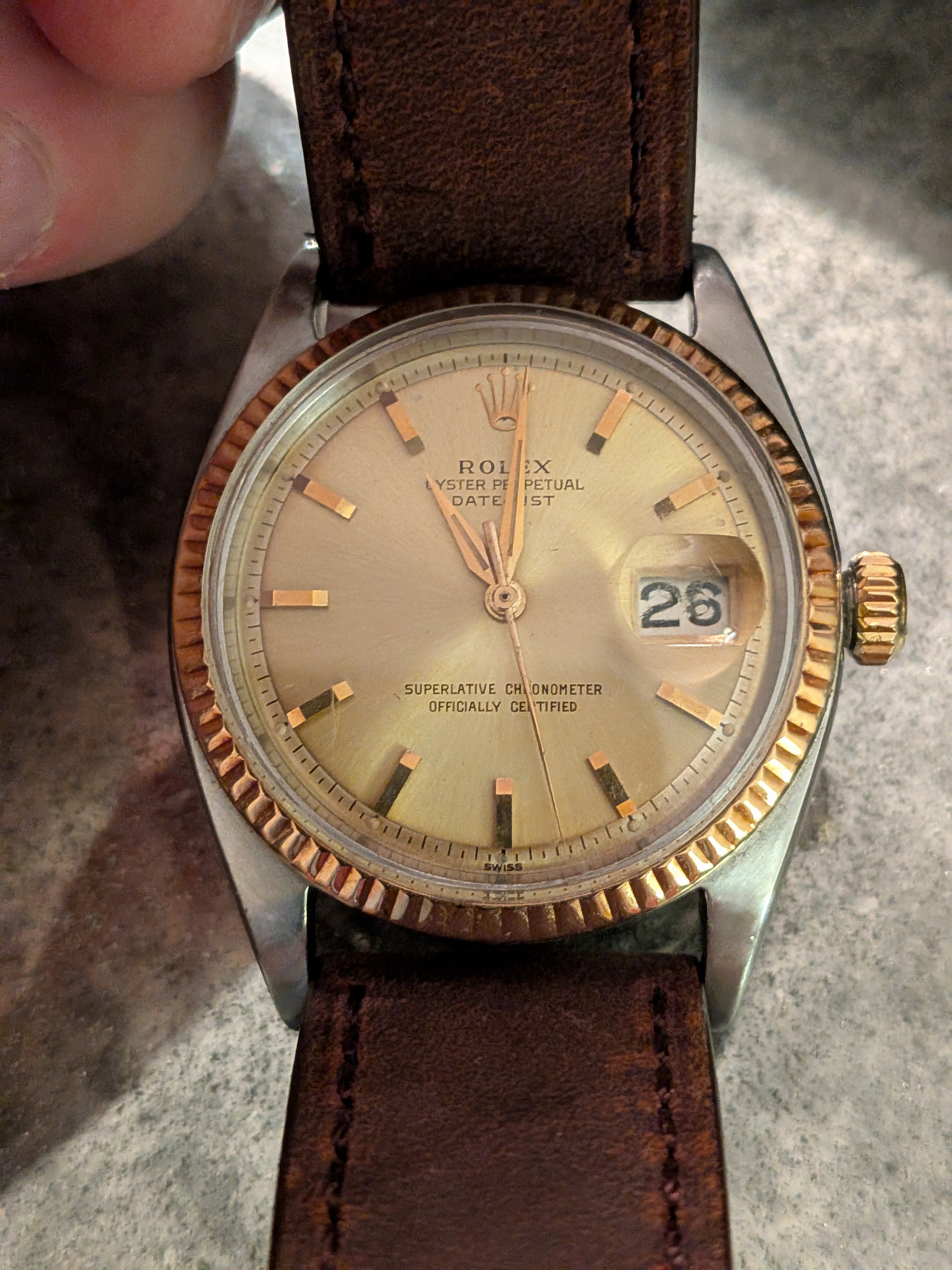 Rolex 1601 leather band