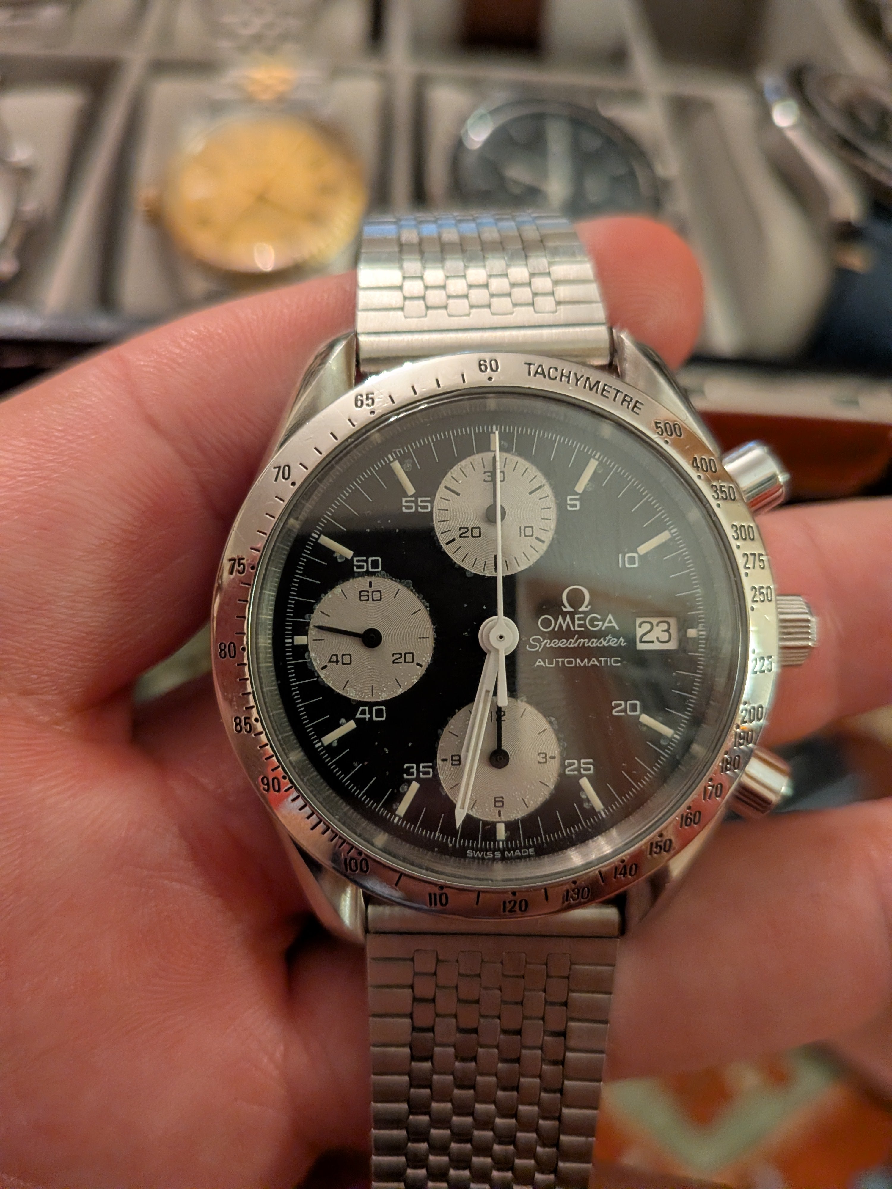 Omega Speedmaster Date - JDM mesh band