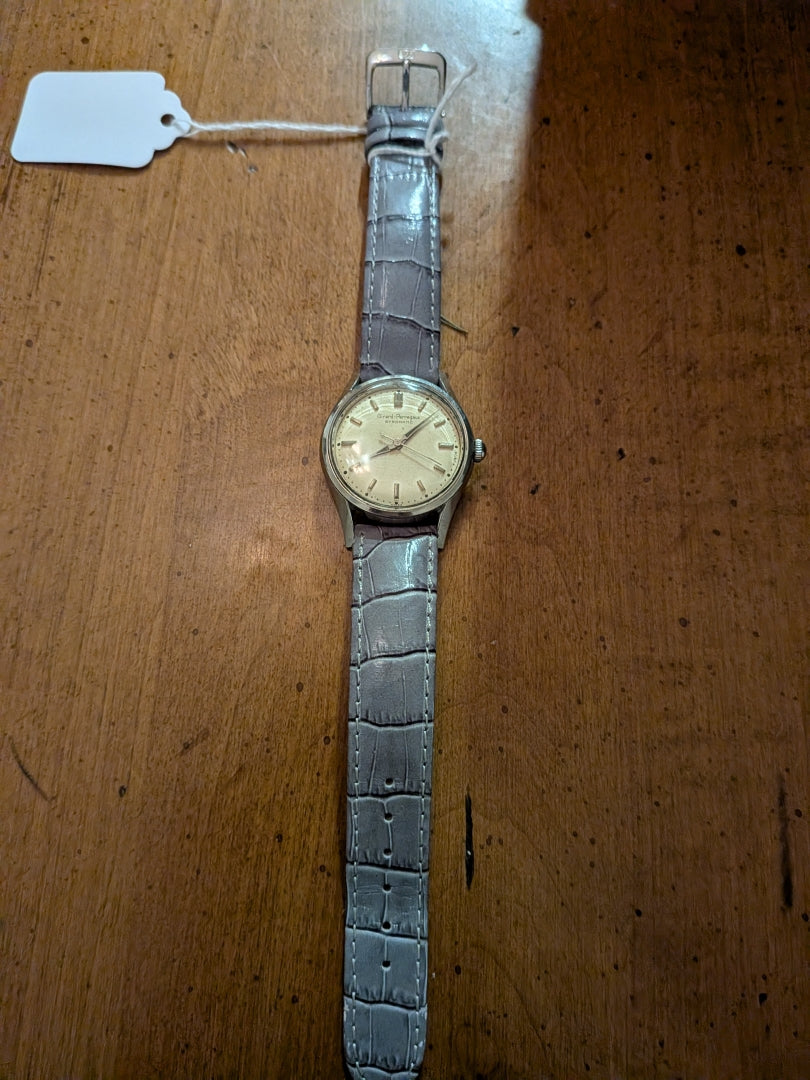 Girard Perregaux Gyromatic 34mm grey strap