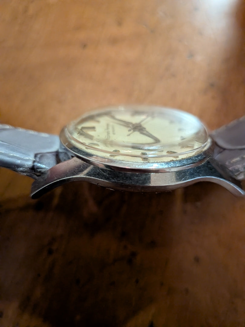 Girard Perregaux Gyromatic 34mm grey strap