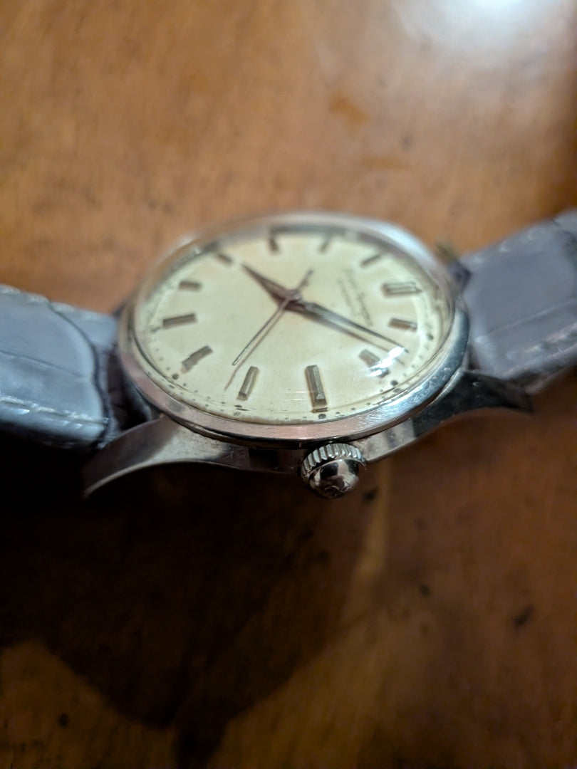 Girard Perregaux Gyromatic 34mm grey strap