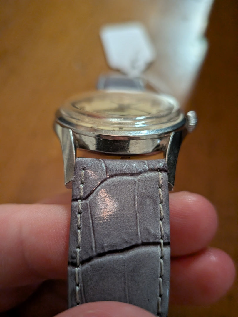 Girard Perregaux Gyromatic 34mm grey strap
