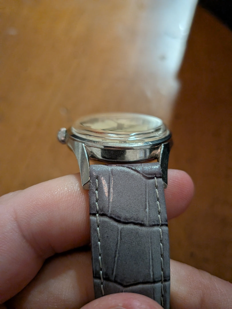 Girard Perregaux Gyromatic 34mm grey strap