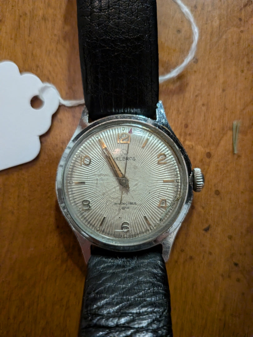Helbros invincible black strap