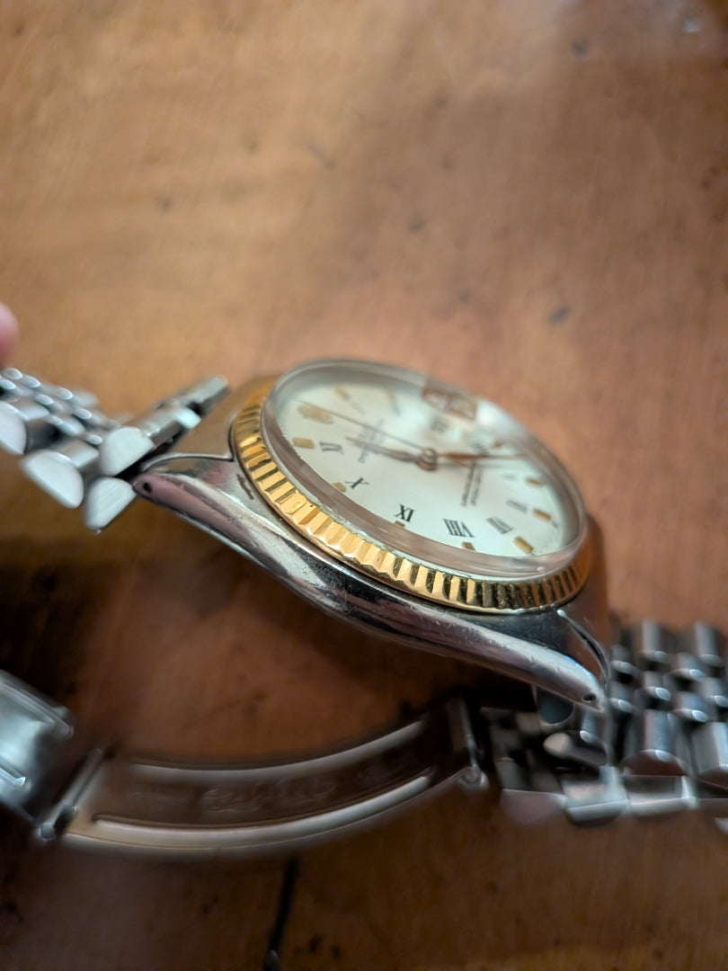 1960's Rolex Datejust White Roman Dial