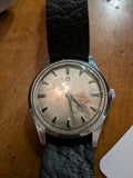 Omega Seamaster - keystone patina dial, silver, black strap