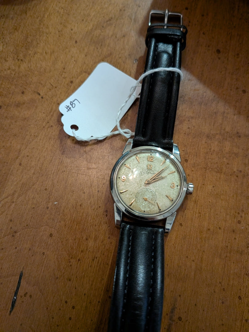 Omega Seamaster subseconds silver case