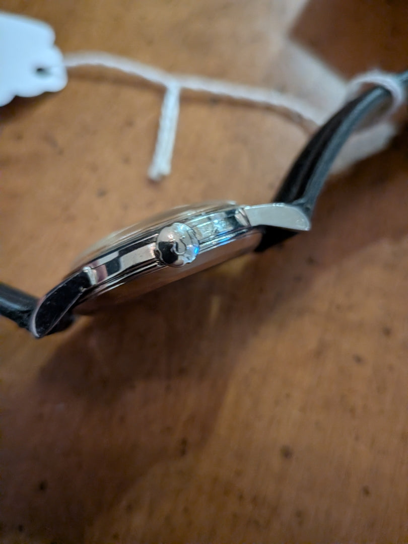 Omega Seamaster subseconds silver case