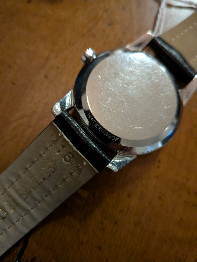 Omega Seamaster subseconds silver case