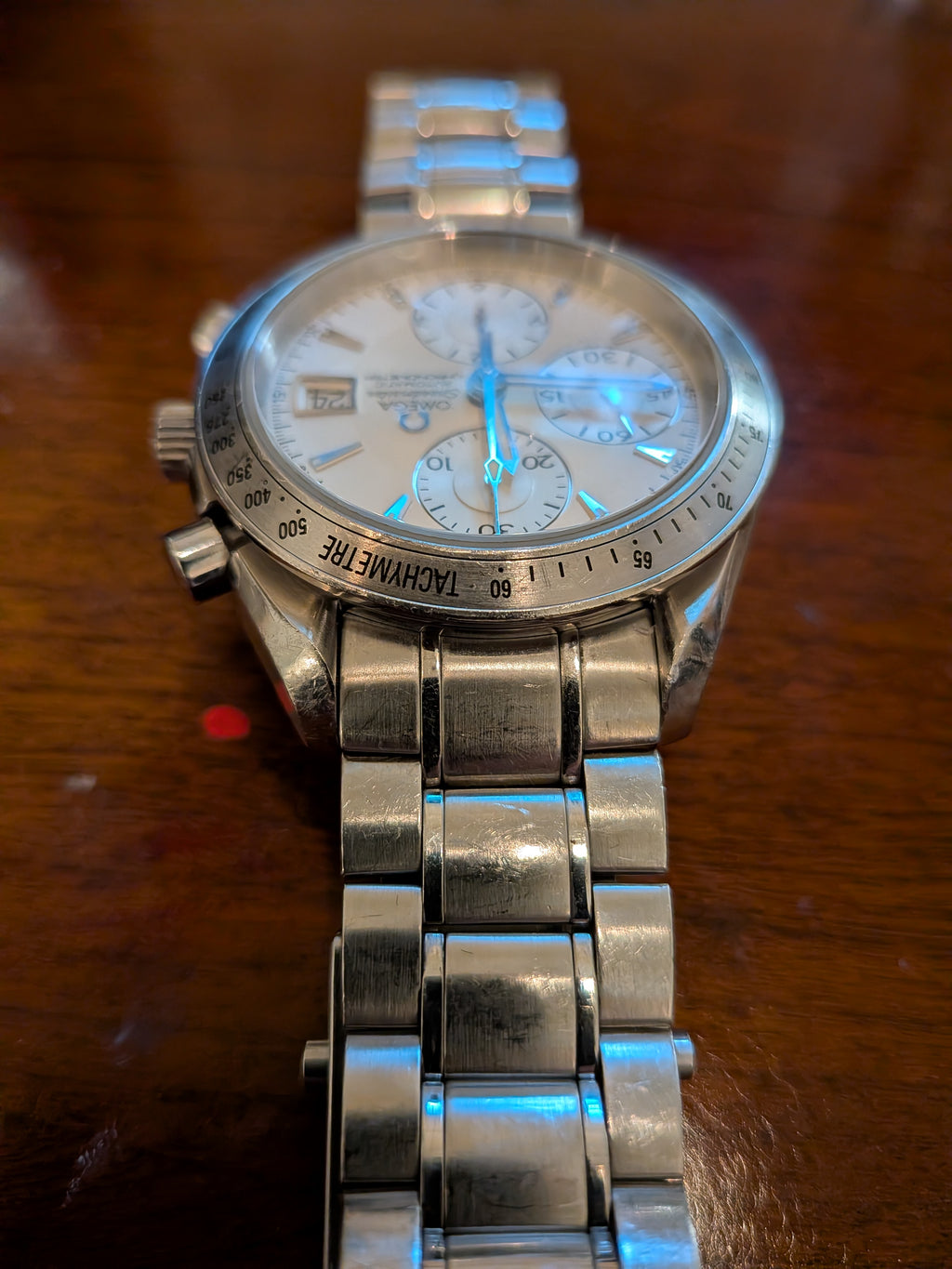 Omega Speedmaster Date Silver Dial